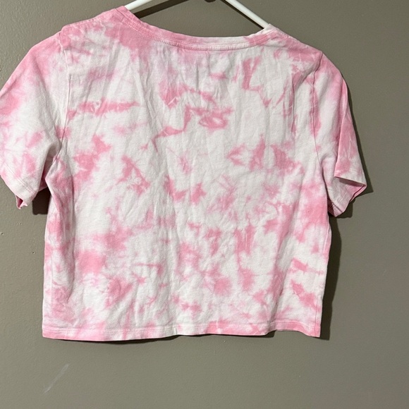 PINK Victoria's Secret Pink and White Crop Top - Picture 2 of 5